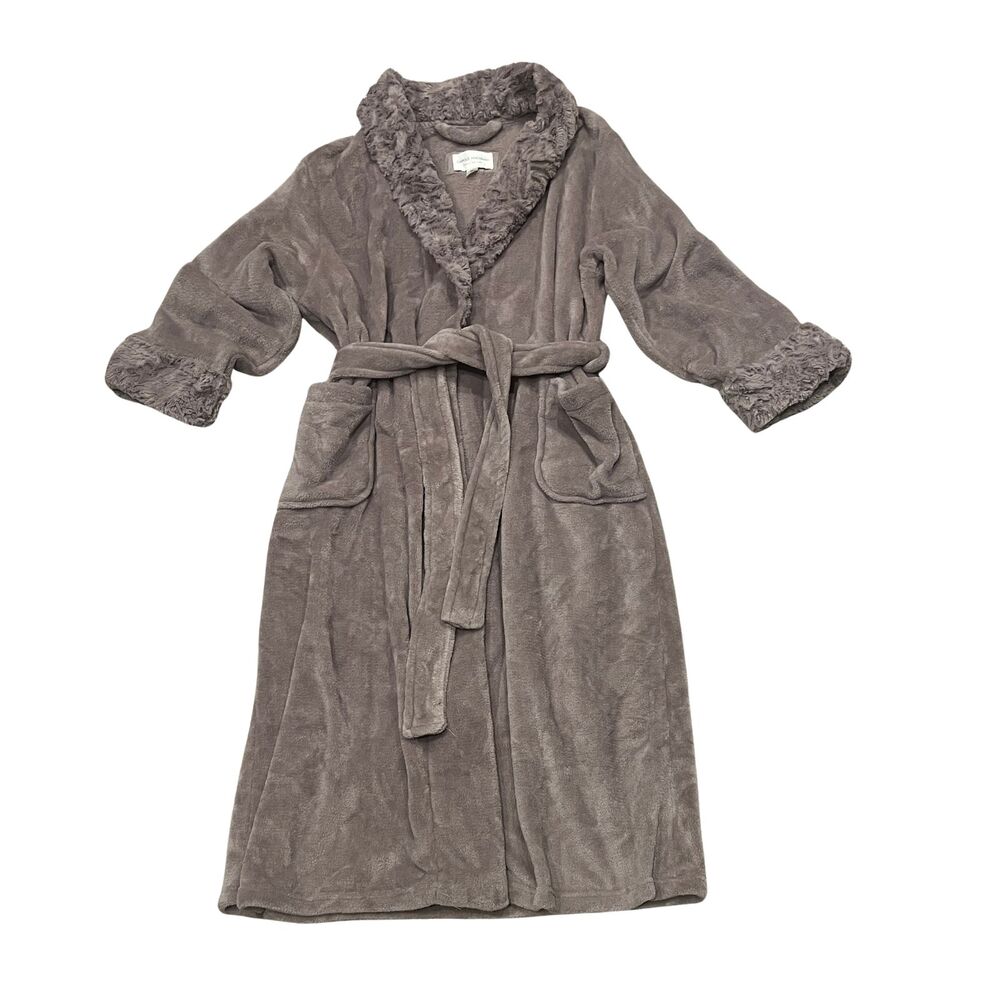 Carole Hochman "Always A Good Night" Luxuriously Lavender Plush Wrap Robe Sz L